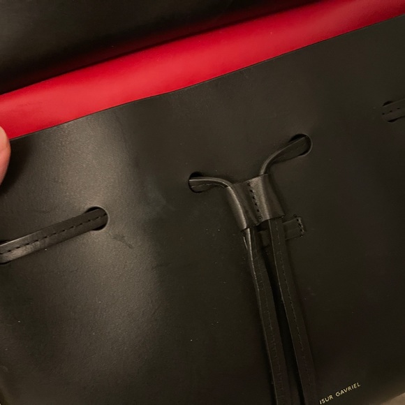 Mansur Gavriel Lady Bag leather, black+red. 100% authentic - Picture 8 of 8